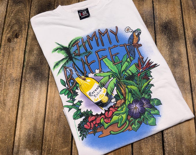 L * vintage 90s 1997 Jimmy Buffett tour t shirt * parrot head concert * 11.193