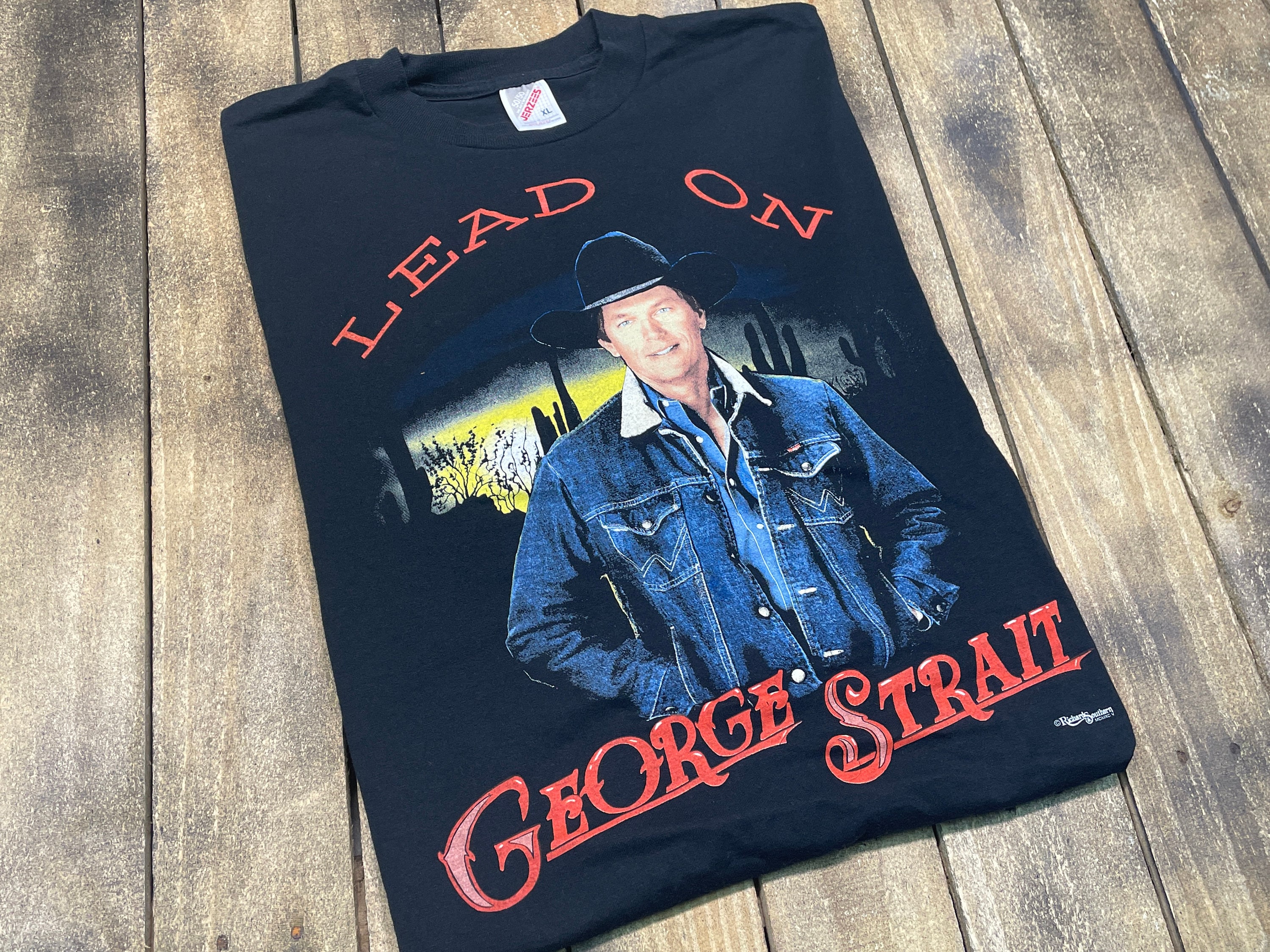 XL vintage 90s 1994 George Strait t shirt * country music tour 
