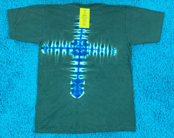 S * nos vtg 90s tie dye pocket t shirt * single stitch * 48.159