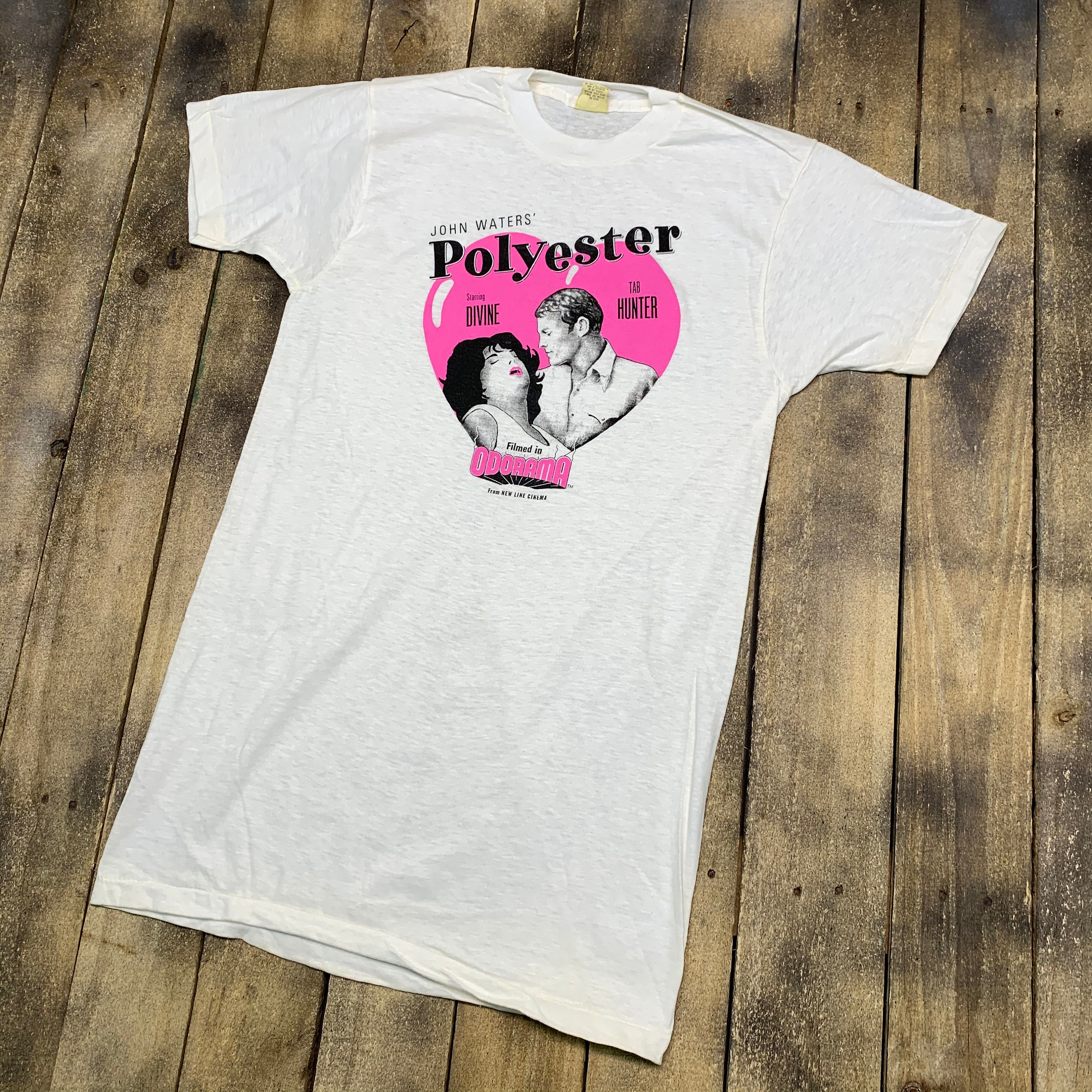 S * NOS Vtg 80s 1981 John Waters Polyester Movie T Shirt S * NOS Vtg 80s 1981 John Waters Polyester Movie T Shirt