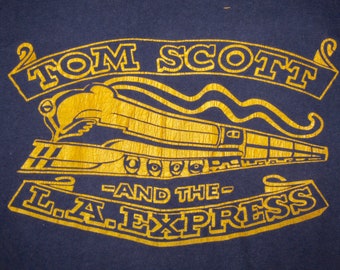 XS * vtg 70s 1973 Tom Scott LA Express t shirt * jazz funk rap * 2.143
