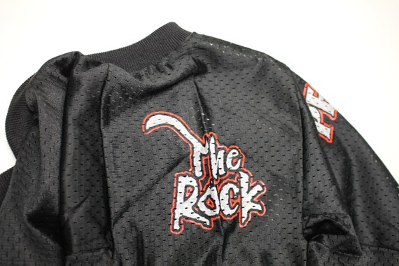 XL * nos vtg 90s The Rock wwf wrestling jersey * … - image 4