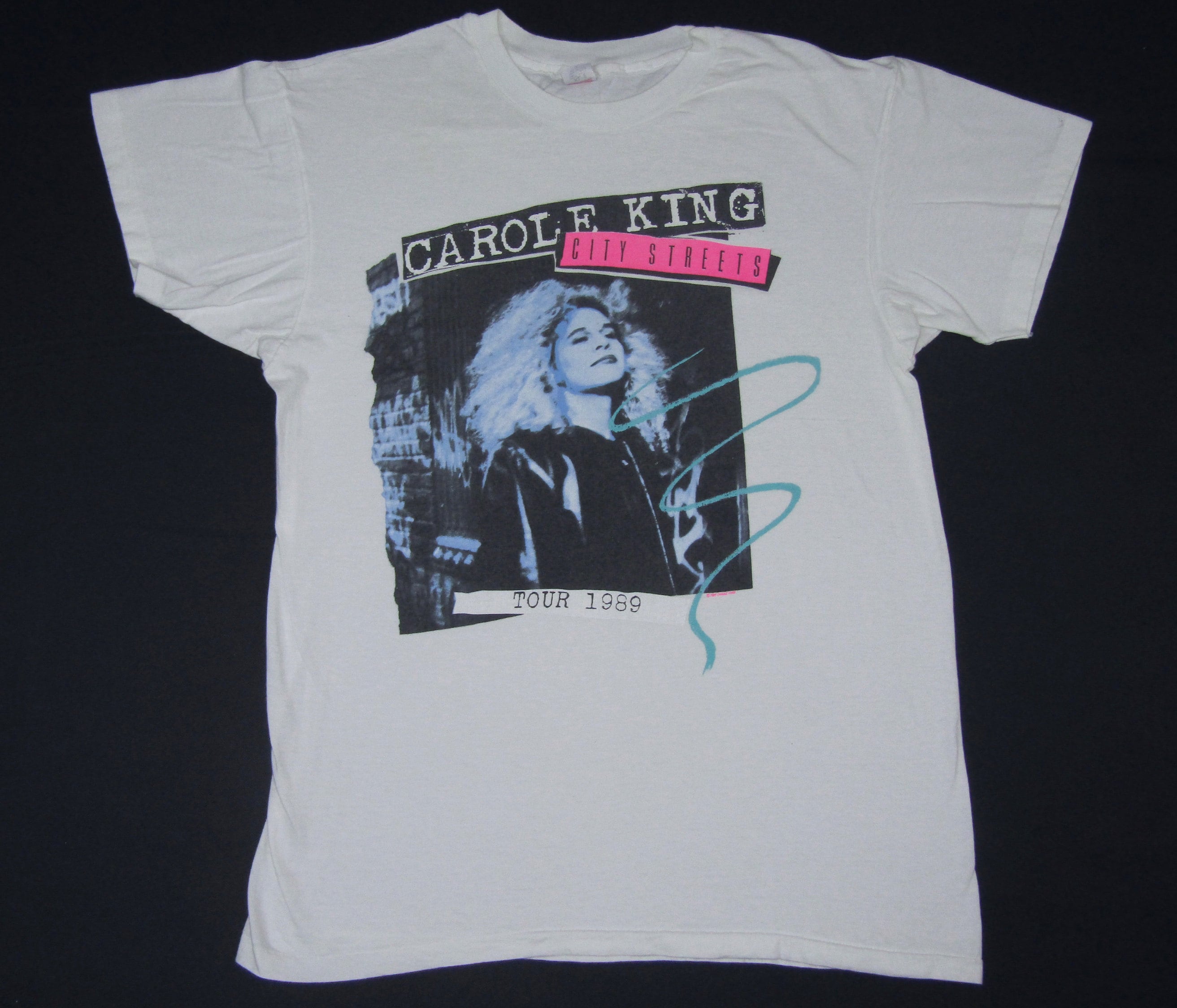 M/L * vtg 80s 1989 Carole King concert tour t shirt * medium large * 100.42
