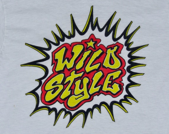 2XS * vtg 80s 1983 Wild Style movie t shirt * rap