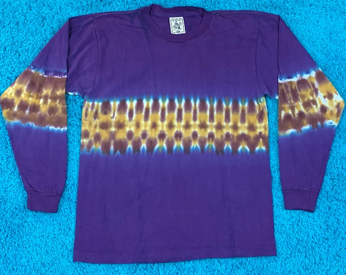M * vintage 90s tie dye single stitch long sleeve t shirt * 76.134
