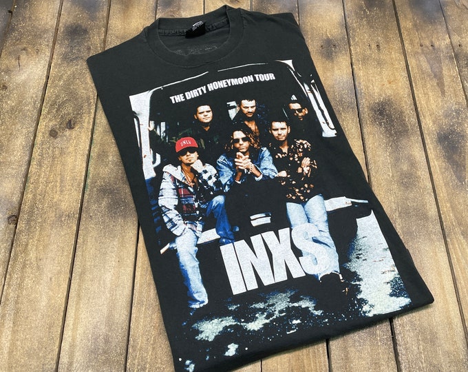 XL * vintage 1993 INXS the dirty honeymoon tour t shirt * Giant 90s 10.195