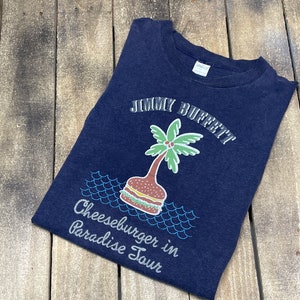 2XS * vintage 70s 1977 Jimmy Buffett cheeseburger in paradise tour t shirt * 36.171