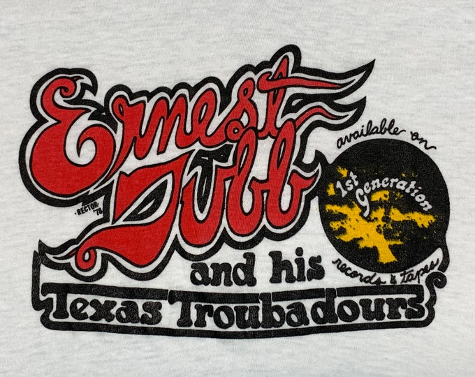 S/M * vintage 70s 1978 Ernest Tubb and his Texas Troubadours t shirt * classic country music tour * 65.181
