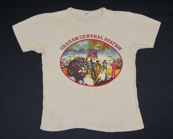 S Vtg 70s 1975 Graham Central Station Funk Soul T Shirt Larry Sly