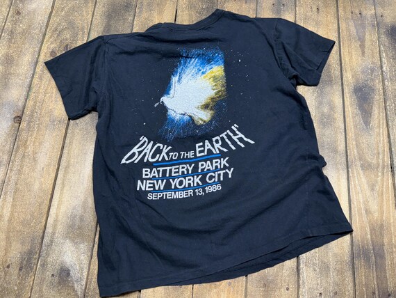 S/M vintage 1986 Isao Tomita battery park NYC t shirt * concert tour electronic music synth trance View 3