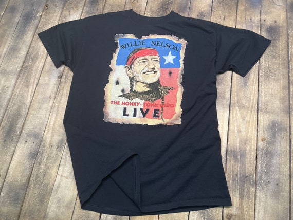 XXL * vintage Willie Nelson t shirt * concert tou… - image 2