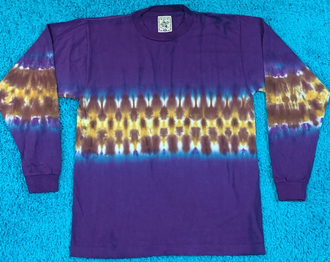 M * nos vtg 90s tie dye single stitch t shirt * 76.139