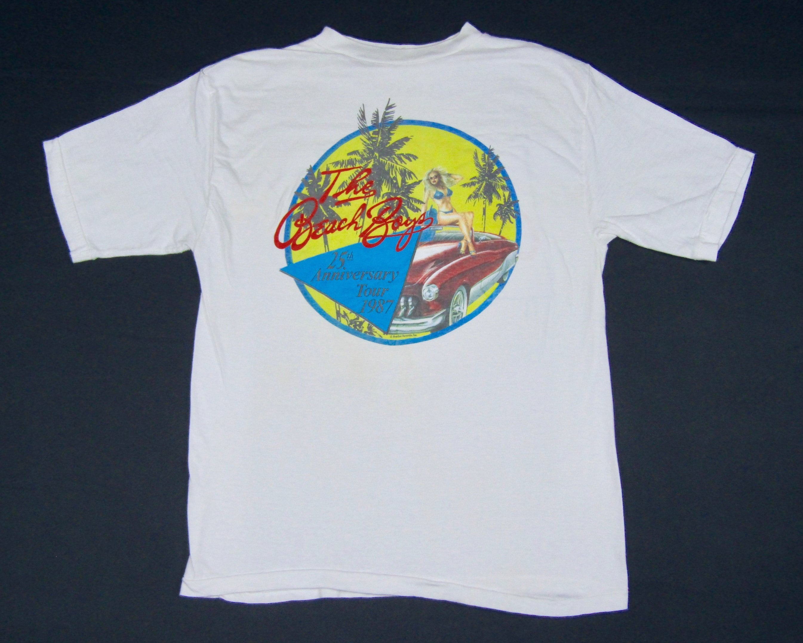 M * vtg 80s 1987 The Beach Boys concert tour t shirt * 72.140