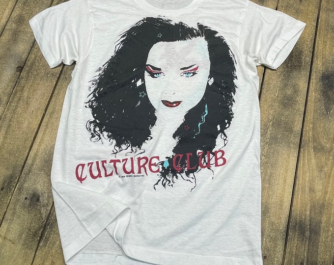 S/M * vintage 80s 1984 Boy George Culture Club waking up with the house on fire * tour 22.186
