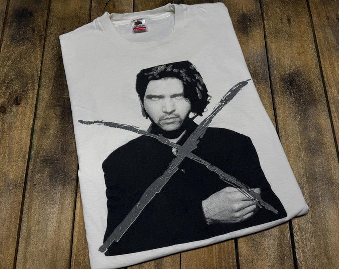 XL vintage 1990 Lloyd Cole t shirt * the X album the commotions vtg tour band tee