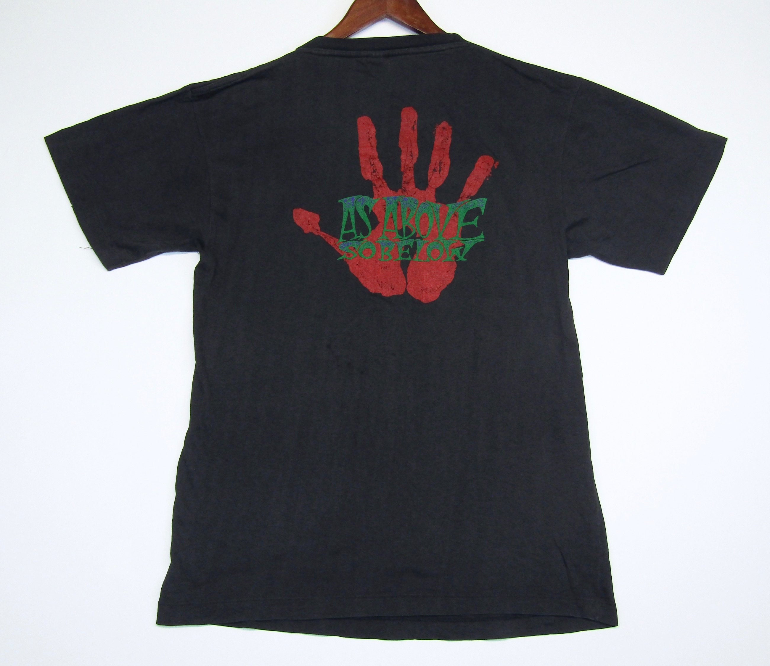 L * vtg 90s 1991 Forced Entry as above so below t shirt * thrash 