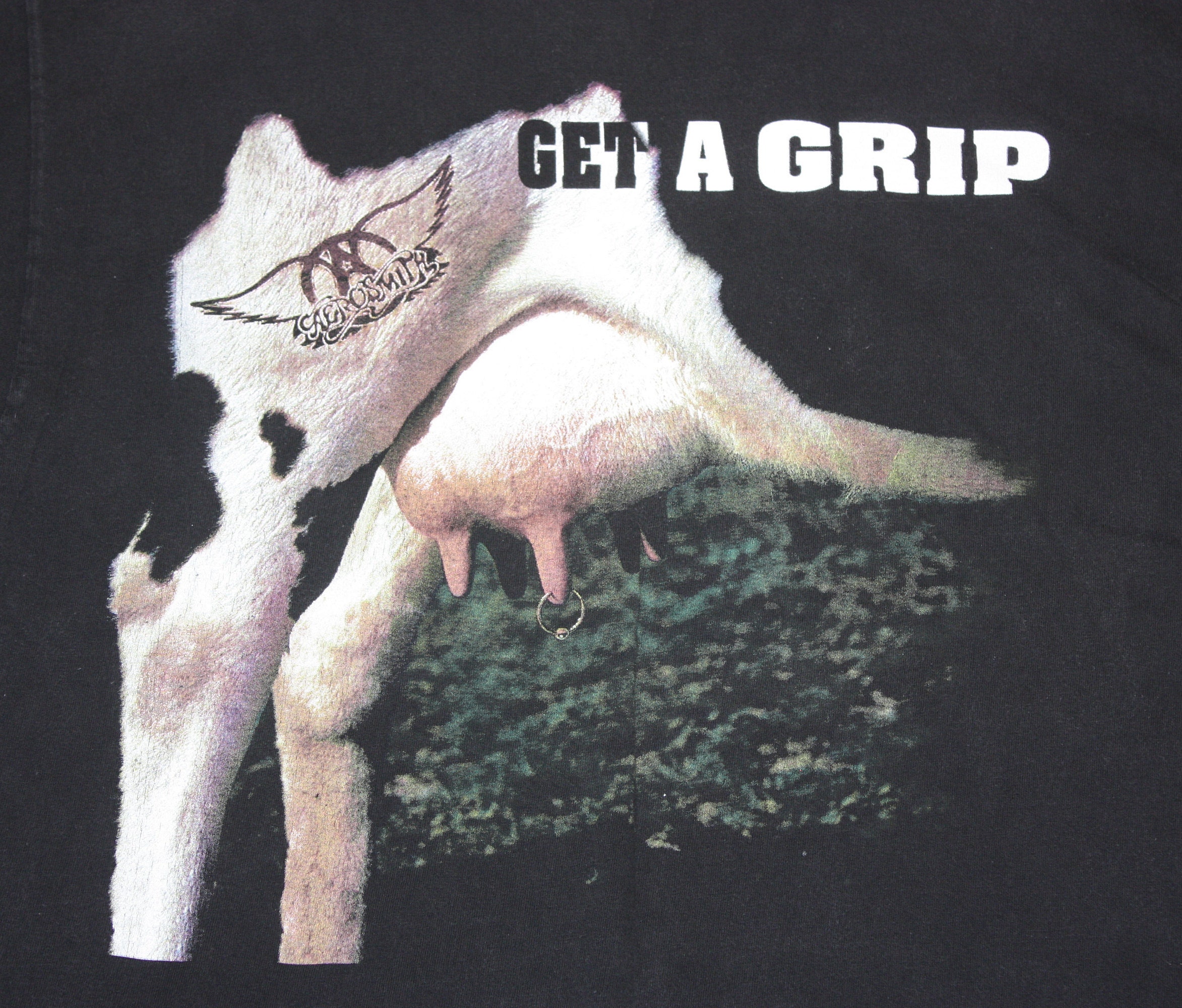 XL * vtg 90s 1993 Aerosmith get a grip t shirt * tour * 102.21