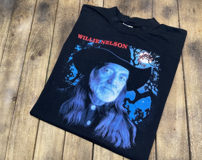 XL * vintage Willie Nelson t shirt * concert tour outlaw country music * 5.162