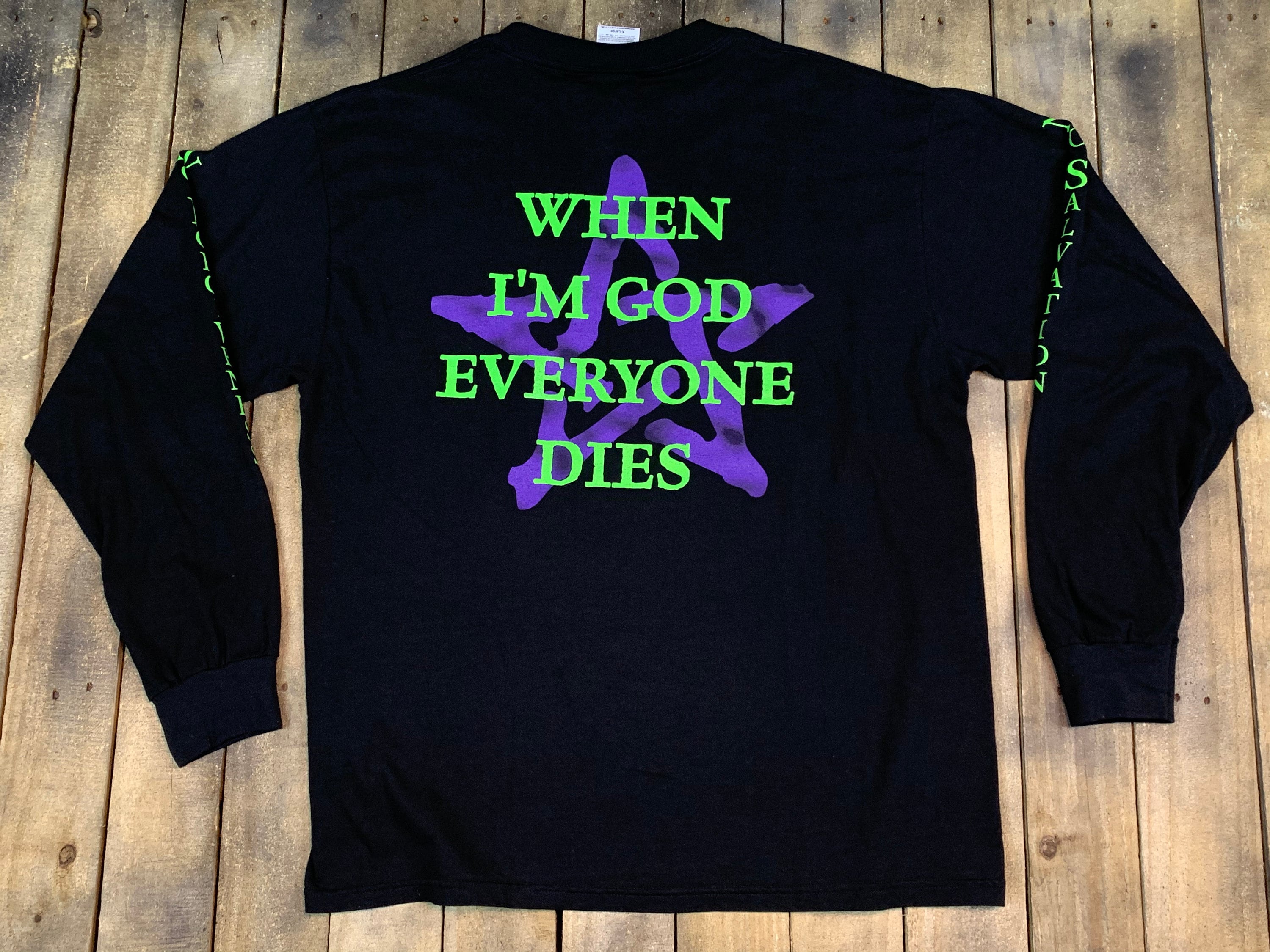 90s MARILYN MANSON WHEN I'M GOD ロンT XL 90s MARILYN MANSON WHEN I'M GOD ロンT XL