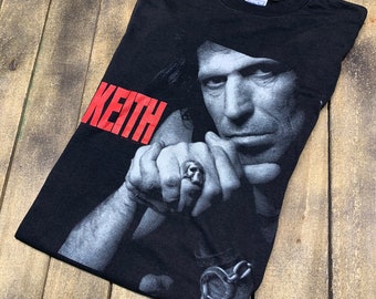 S * thin vintage 80s 1988 KEITH RICHARDS x pensive winos t shirt * the rolling stones * 21.180