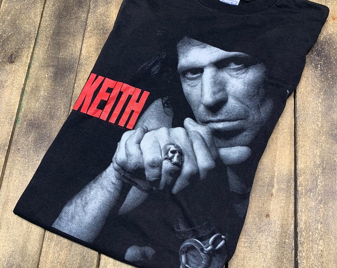 S * vintage 80s 1988 KEITH RICHARDS x pensive winos t shirt * the rolling stones * 21.180