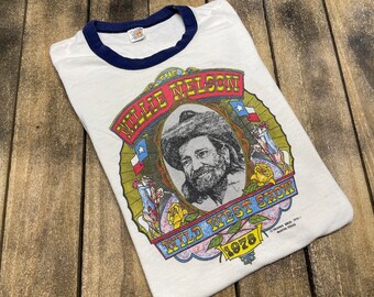 Willie Nelson Maria Muldaur Tシャツ 1979年 Willie Nelson 90th Anniversary 1933 – 2023 thank you for the