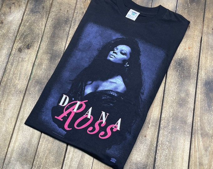 L/XL * vintage 90s 1995 Diana Ross t shirt * the Supremes motown r&b soul tour funk rap Deadstock * 23.177