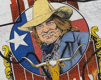 XL * vintage 80s Willie Nelson ringer tour t shirt * 73.152