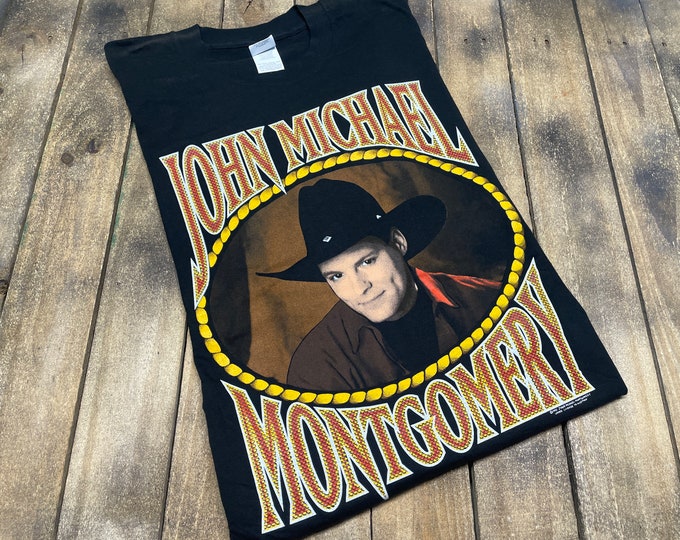 XL vintage 1993 John Michael Montgomery t shirt * country music tour band tee concert vtg 90s