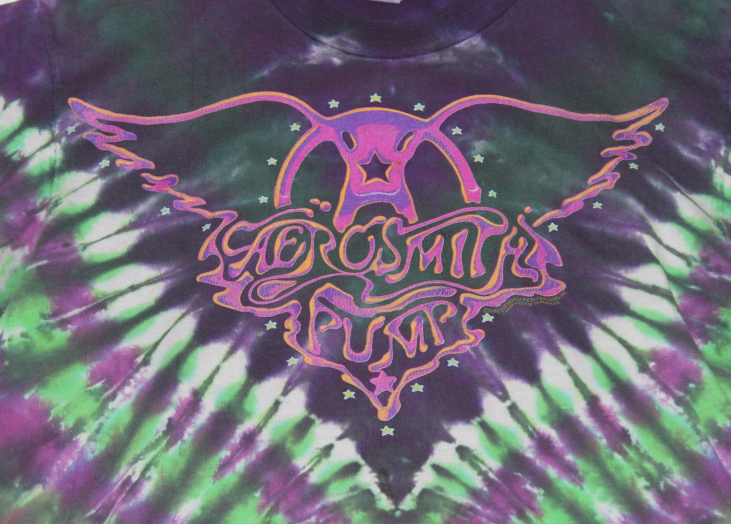 aerosmith tie dye shirt