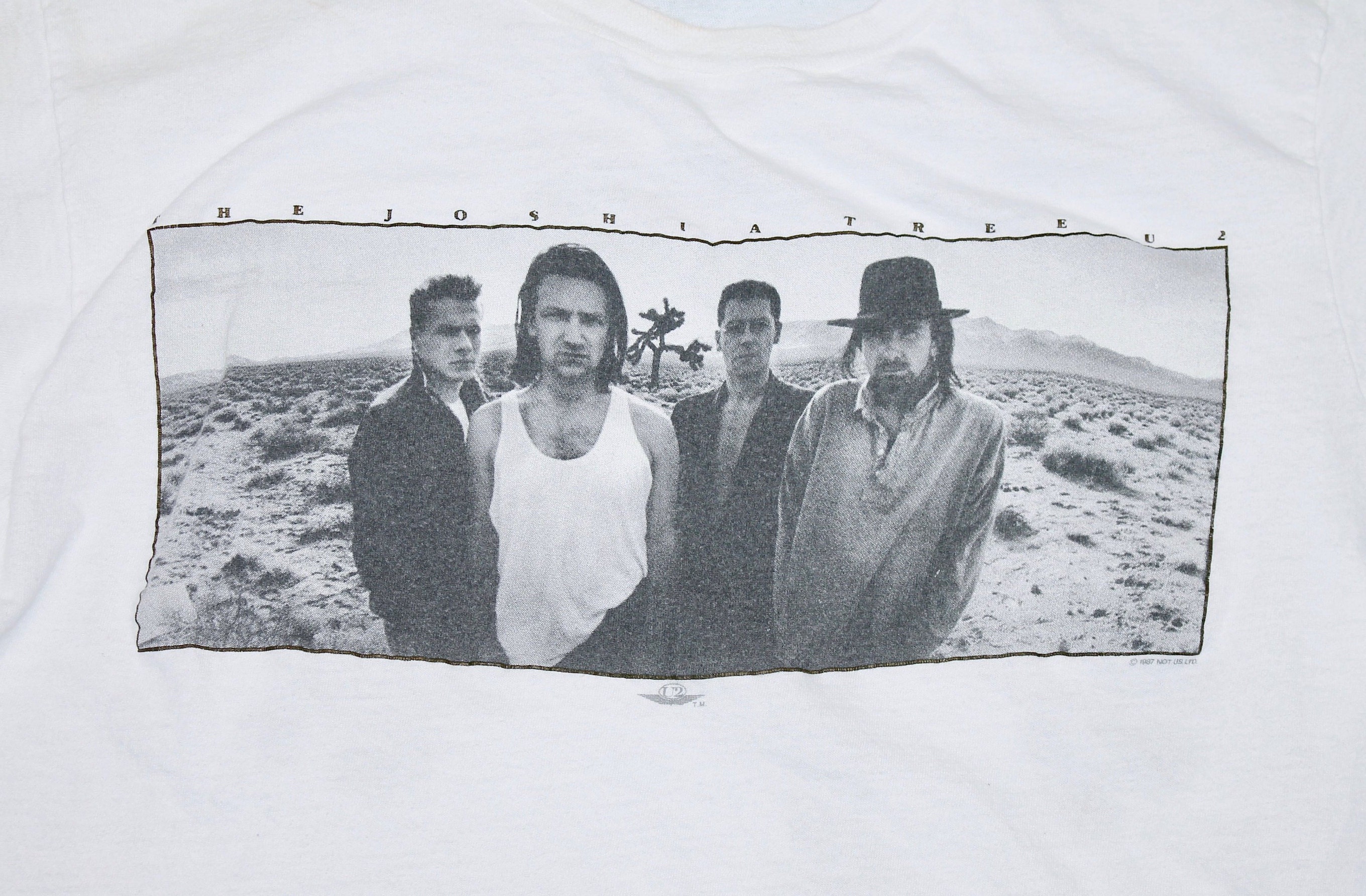 L * vtg 80s 1987 U2 The Joshua Tree tour t shirt * 54.178