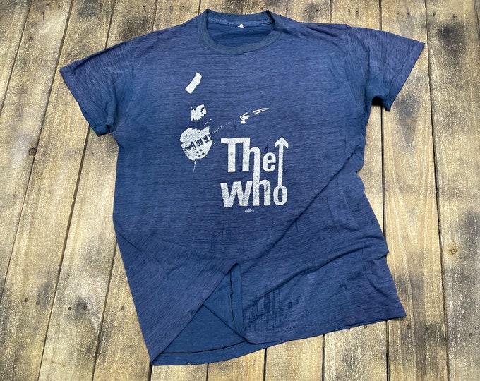 M/L burnout thin vintage 70s 1979 The Who t shirt * medium large tour * 37.182