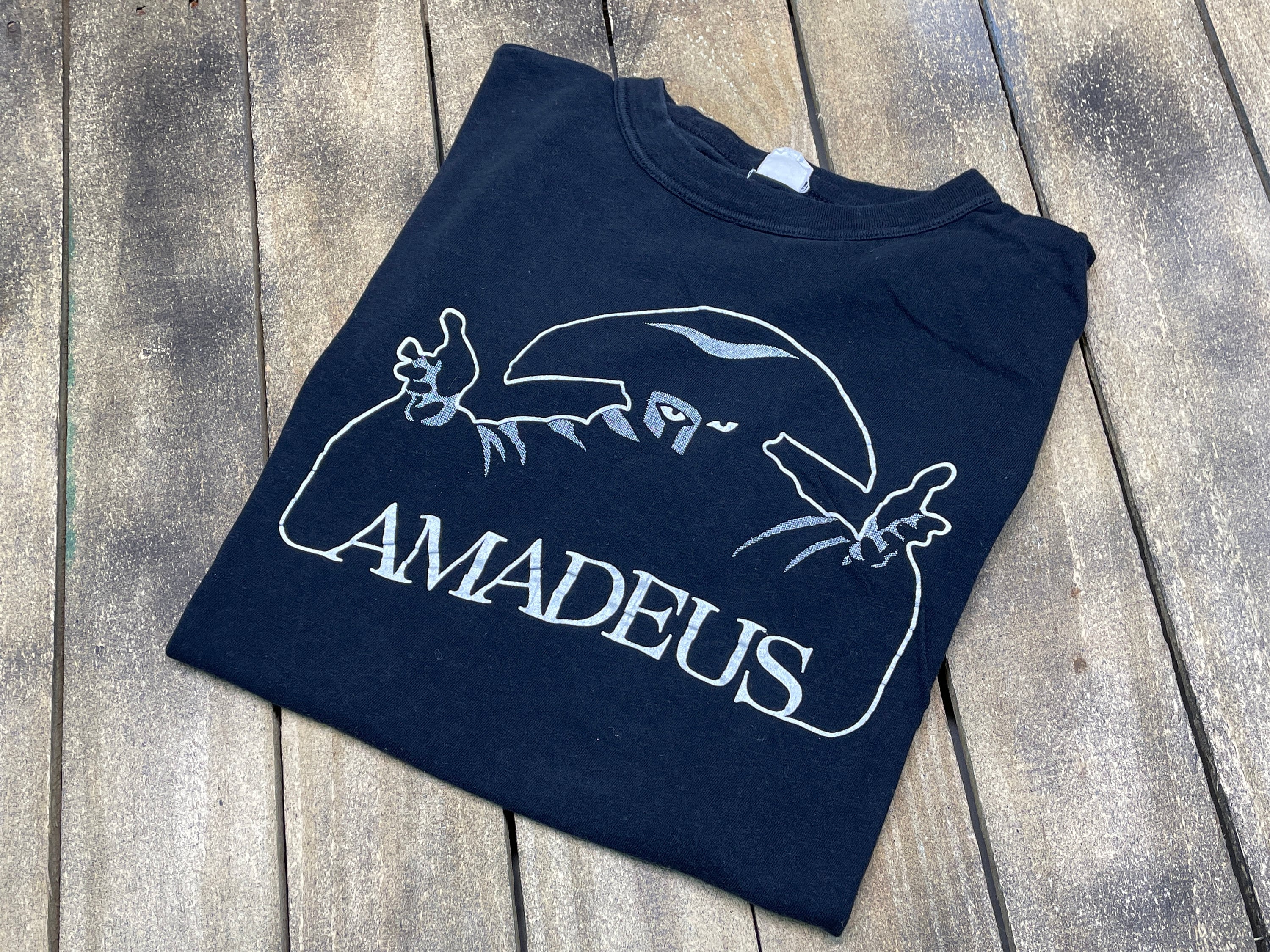 S * vintage 80s 1984 Amadeus movie t shirt * promo wolfgang mozart