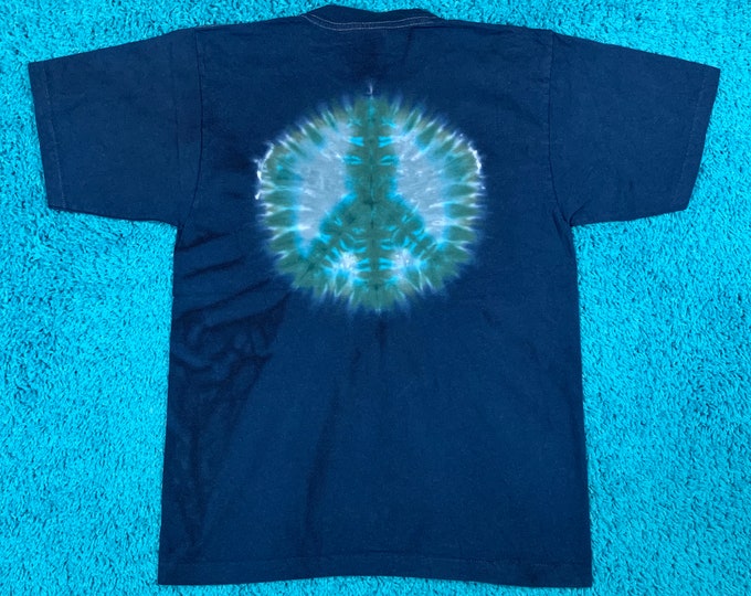 M * vintage 90s tie dye pocket t shirt * single stitch * 78.137