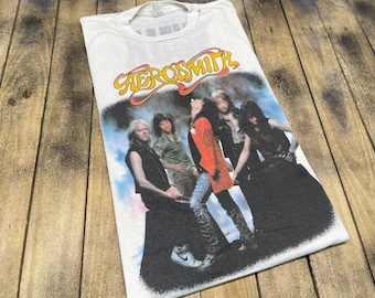 XXL * vintage 80s Aerosmith walk this way t shirt * tour 2xl 62.187