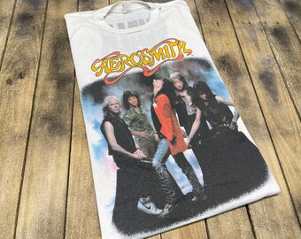 XXL * vintage 80s Aerosmith walk this way t shirt * tour 2xl 62.187