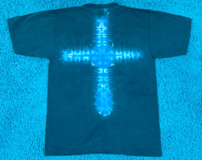 M * vintage 90s tie dye single stitch pocket t shirt * 77.125