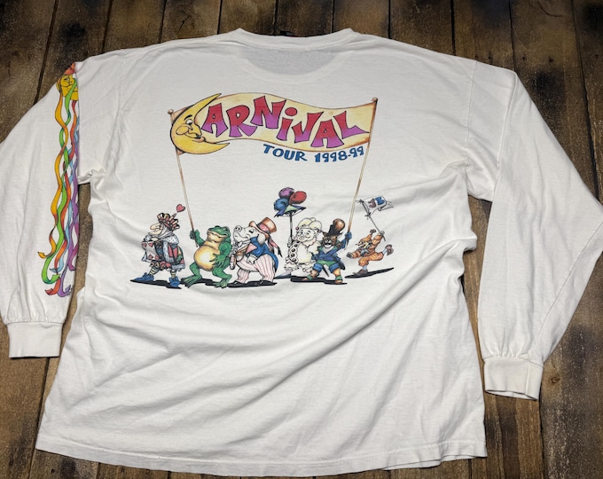 XL vintage Jimmy Buffett 1998 long sleeve tour t shirt * 90s concert Carnival