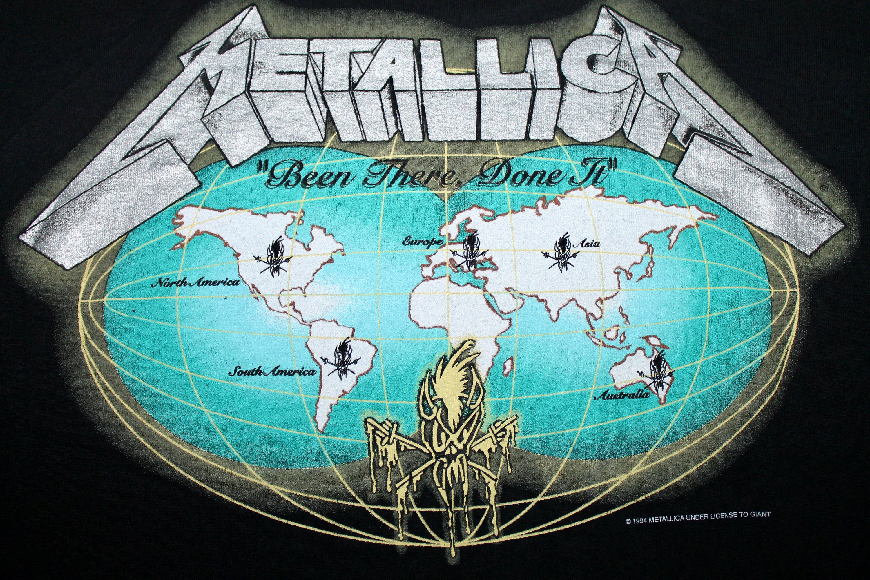 XL * vtg 90s 1995 METALLICA been there done that tour t shirt