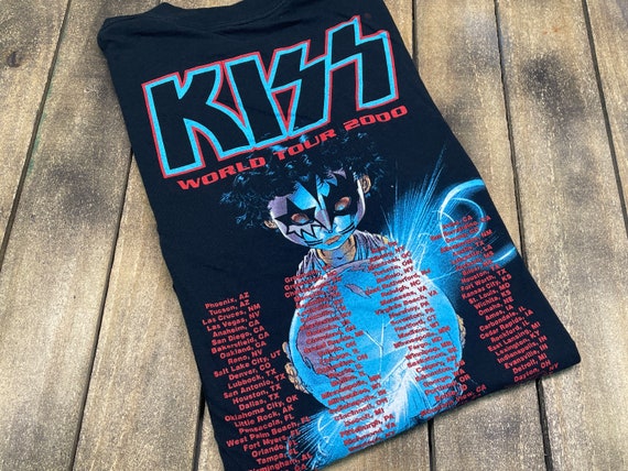 L Vintage KISS 2000 Farewell Tour T Shirt Band Concert - Etsy Canada