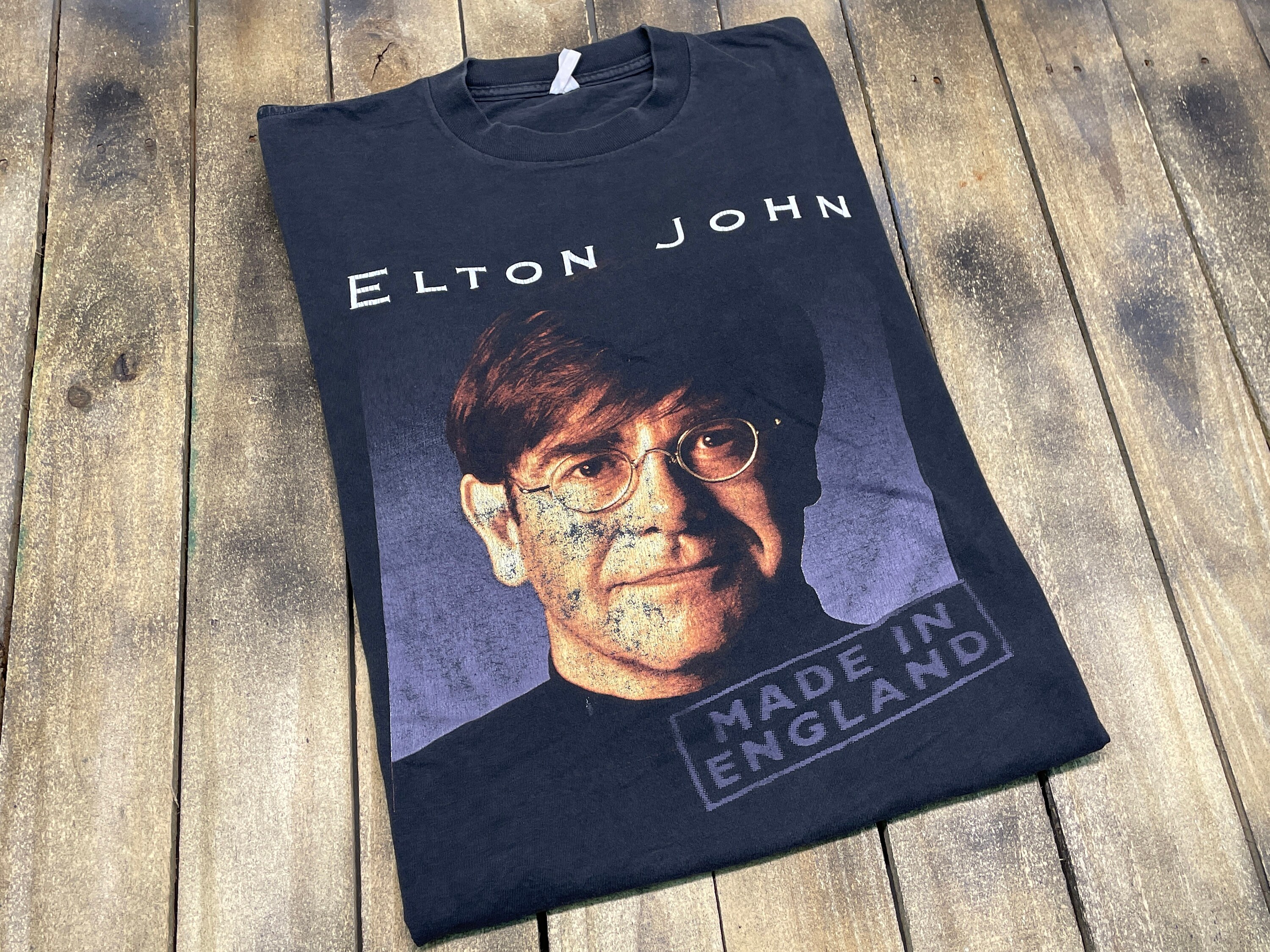 L faded vintage 90s 1995 Elton John tour t shirt 54.199