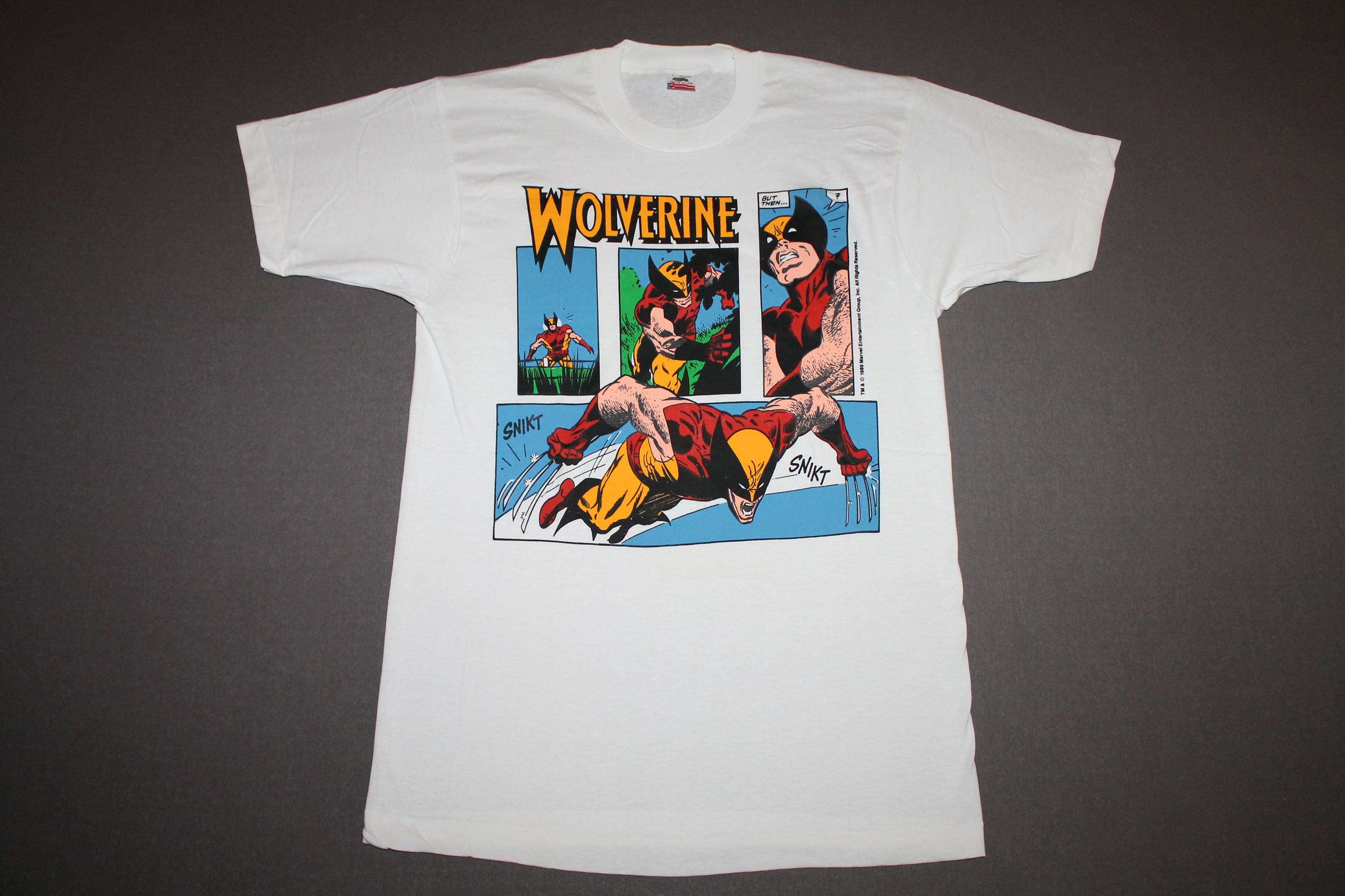 L nos vtg 80s 1989 WOLVERINE Marvel Comic t shirt * 34.149
