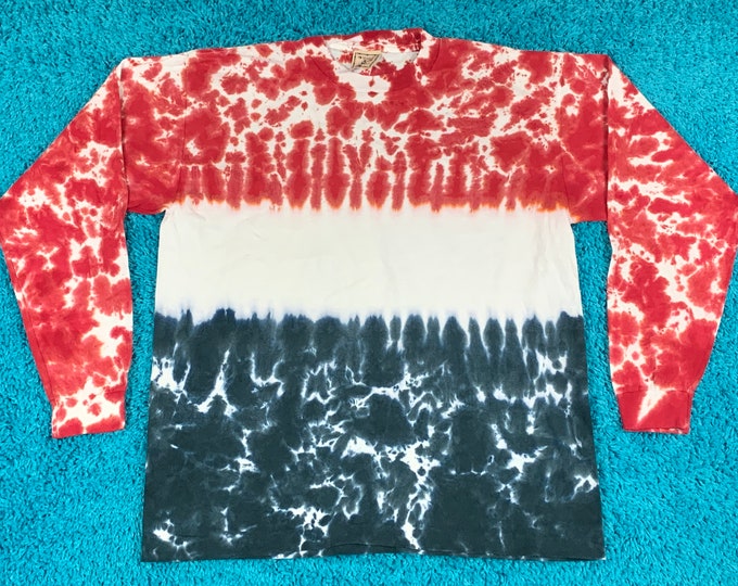 L * vintage 90s tie dye t shirt * 47.173 * single stitch