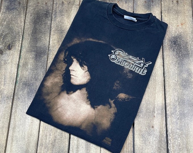 S * vintage 90s 1991 Ozzy Osbourne no more tears t shirt * concert tour * 36.180