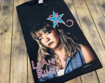 XL vintage 1996 LeAnn Rimes t shirt * country music tour band tee concert vtg 90s