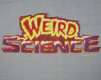 M * vintage 80s 1985 Weird Science movie premier promo t shirt * john hughes * 42.190
