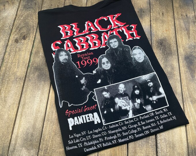 XL vintage 1999 Black Sabbath Pantera tour t shirt * 58.194 ozzy osbourne