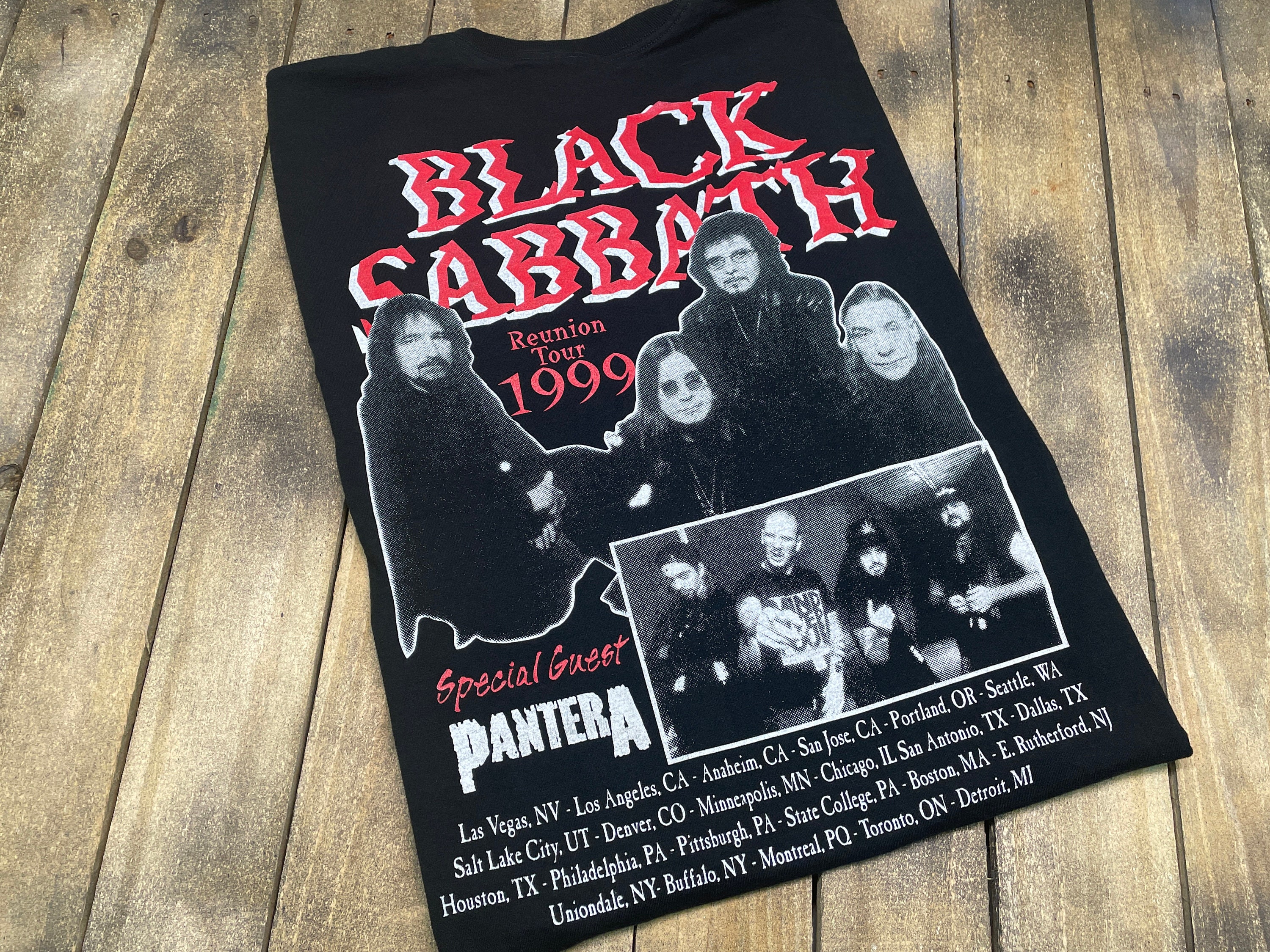 XL Vintage 1999 Black Sabbath Pantera Tour T Shirt 58.194 - Etsy