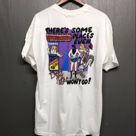 XL Deadstock Vintage 90s 1995 Deez Nuts T Shirt * Rap Big Johnson
