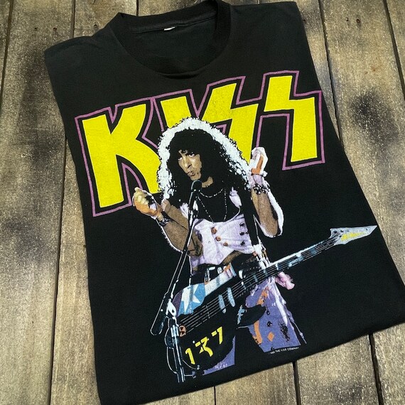 M * Thin Vintage 80s 1988 KISS Paul Stanley Sex T Shirt